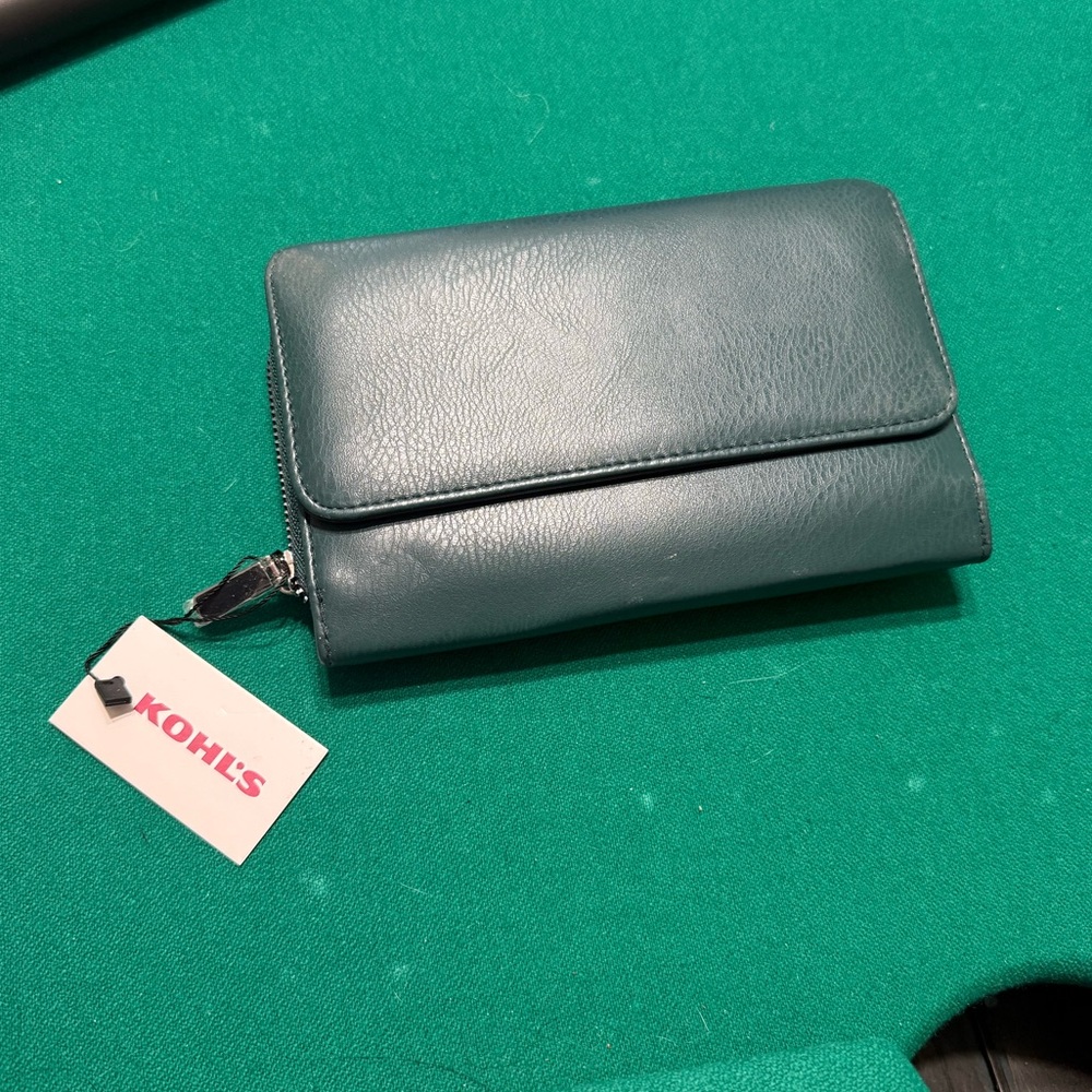 Kohl's Green RFID-Blocking Wallet